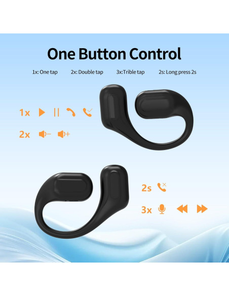 Auriculares Bluetooth 5.3 AMAFACE B35-PURPLE 25H IPX6 Negro