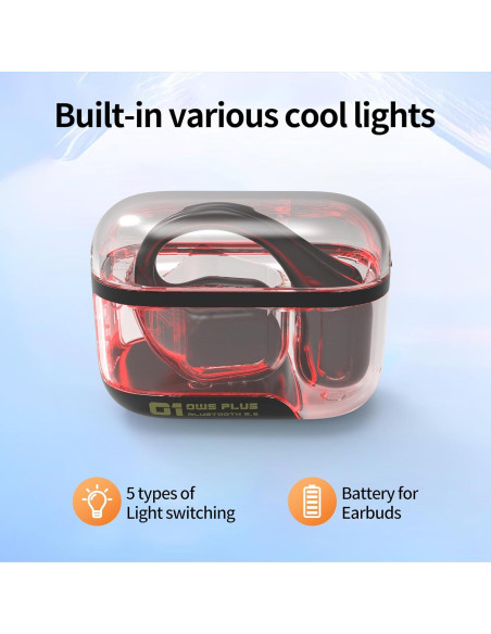 Auriculares Bluetooth 5.3 AMAFACE B35-PURPLE 25H IPX6 Negro