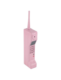 Prop de Teléfono Retro de Ladrillo WALFRONT 32 cm Hierro Rosa