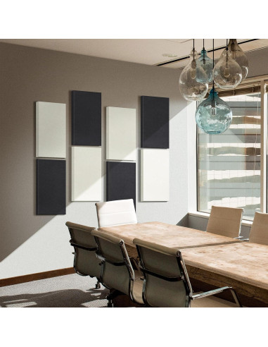 Panel Acústico de Fibra de Vidrio Beige 60x30 cm - 4 Piezas