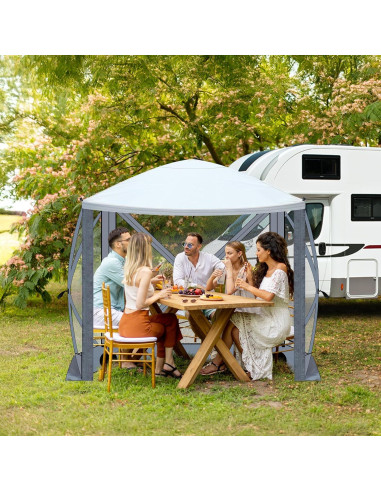 Carpa Gazebo Plegable VINGLI 2.13x2.13m con Mosquitera