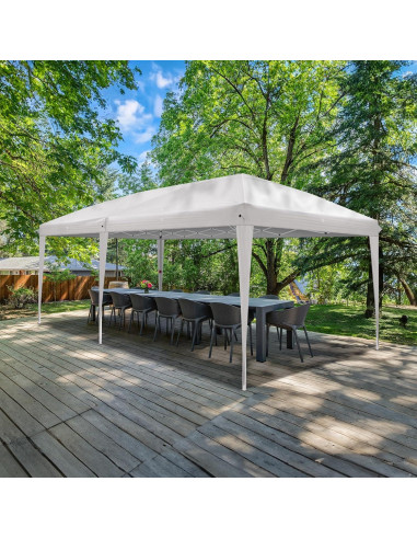 Carpa Plegable 3x6m ANTSKU Blanca con Protección UV y Ajustable