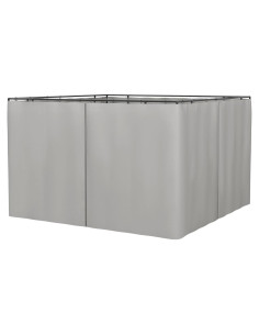 Cortinas Universales para Gazebo Outsunny 3.71 kg Gris Claro