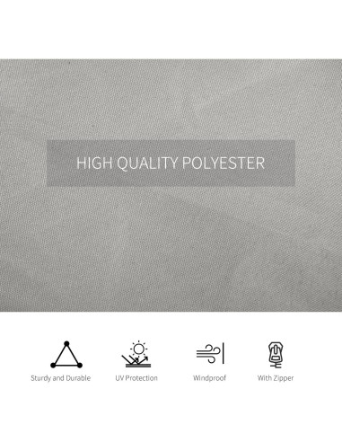 Cortinas Universales para Gazebo Outsunny 3.71 kg Gris Claro