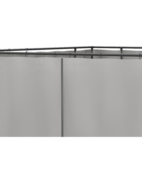 Cortinas Universales para Gazebo Outsunny 3.71 kg Gris Claro