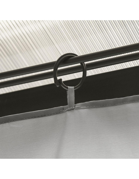 Cortinas Universales para Gazebo Outsunny 3.71 kg Gris Claro