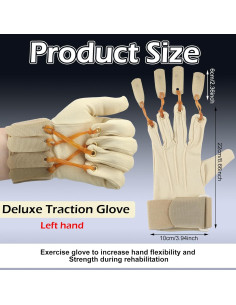 Guante de Ejercicio de Tracción Cuffbow para Rehabilitación de Manos 2