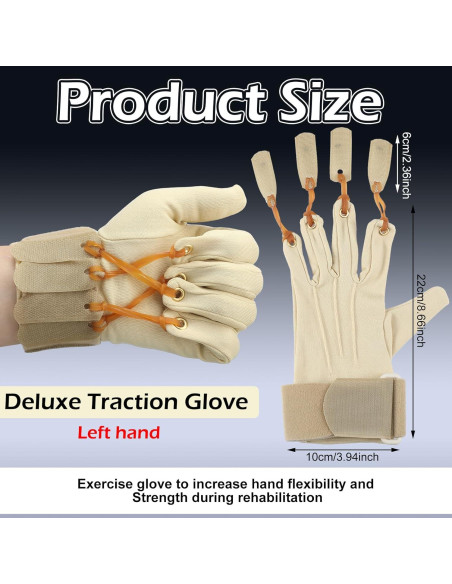 Guante de Ejercicio de Tracción Cuffbow para Rehabilitación de Manos