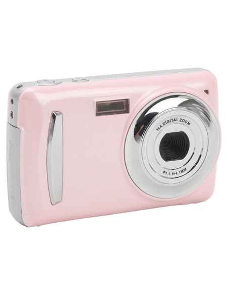 Cámara Digital Pomya 16MP 1080P FHD Rosa con Zoom 16X