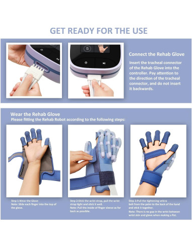 Guantes de Rehabilitación XFT para Mano Izquierda - Grande