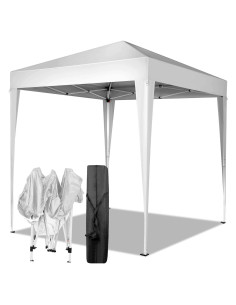 Carpa Pop Up 2x2m ANTSKU Blanca Impermeable con Bolsa