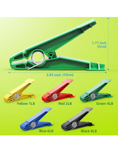 Conjunto Ejercitadores de Dedos FitBeast - 5 Clips Resistencia 2