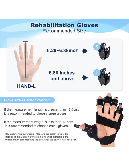 Guantes Robóticos de Rehabilitación Dresgor Mano Derecha-S