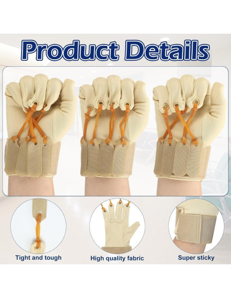 Guante de Ejercicio de Tracción Cuffbow para Rehabilitación de Manos