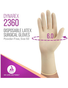 Guantes Quirúrgicos Estériles Dynarex Láttex 6.0 - 50 Pares 2