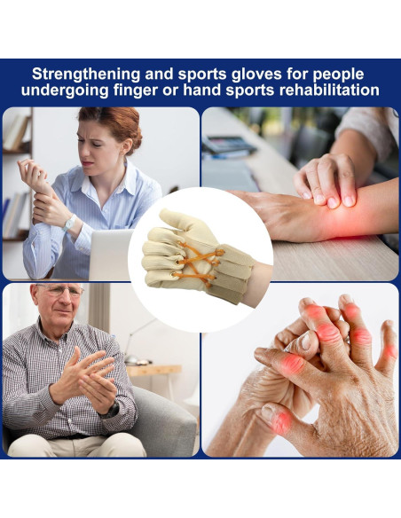 Guante de Ejercicio de Tracción Cuffbow para Rehabilitación de Manos