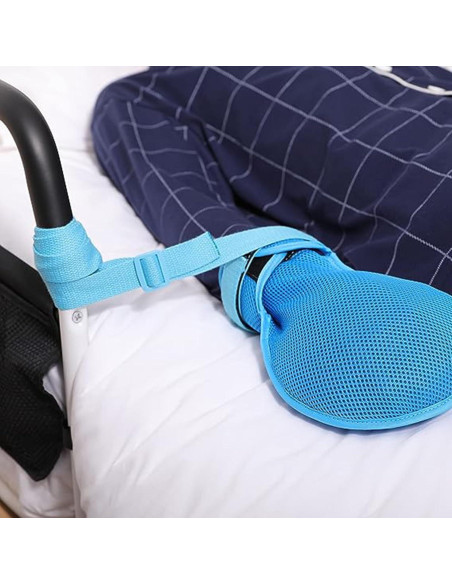 Guantes de Restricción para Demencia Fanwer - 2 Piezas, Mitones de Seguridad Transpirables