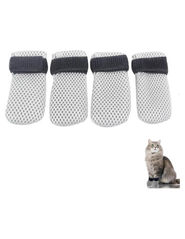 Botas de Rehabilitación para Gatos Aetomtins - 4 Pcs Ajustables