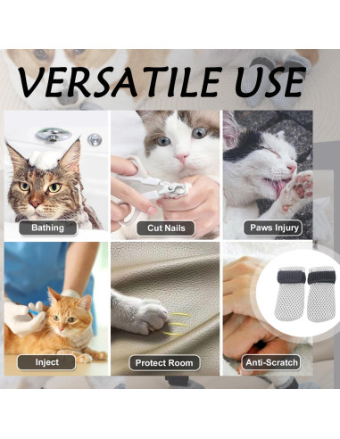 Botas de Rehabilitación para Gatos Aetomtins - 4 Pcs Ajustables