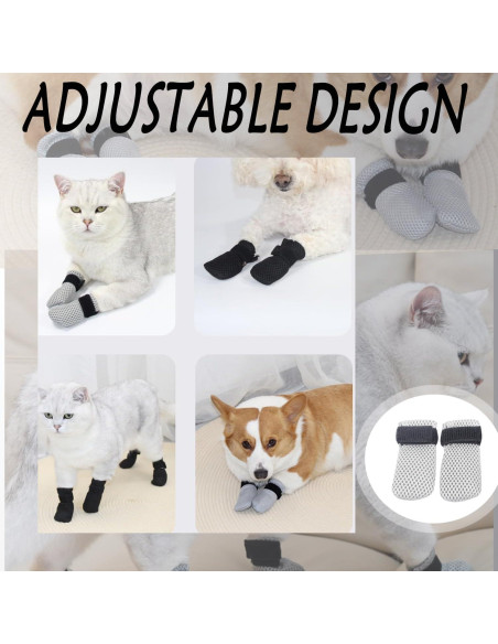 Botas de Rehabilitación para Gatos Aetomtins - 4 Pcs Ajustables