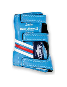 Muñequera Maestra Dama II Azul Polvo Soporte para Boliche