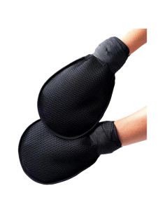 Guantes de Restricción para Demencia - Económicos, Negros, Medianos, Paquete de 2