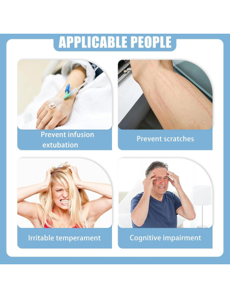 Guantes de Restricción LKLKKC para Ancianos - 2 Piezas, Transpirables