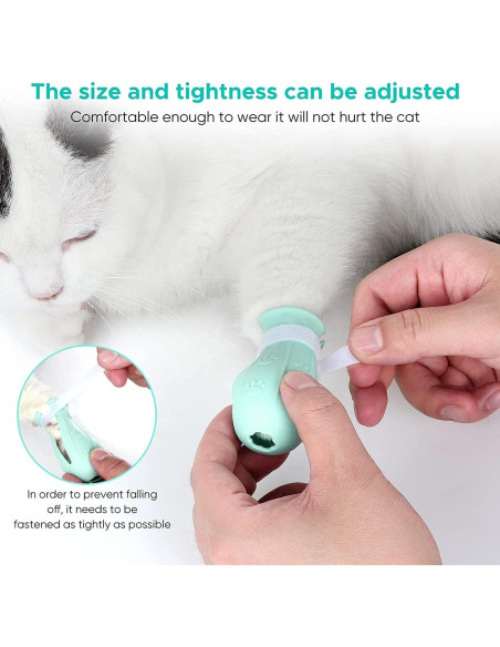 Botas de baño para gatos MSMUOEZ Rosa, silicona ajustable