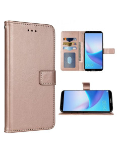 Funda Cartera Huawei Y9 Prime 2019 Oro Rosa con Soporte