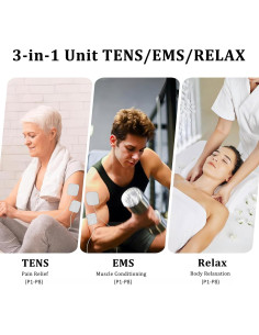 Unidad TENS EMS KRL.CARE Doble Canal 40 Intensidades Masajeador 2