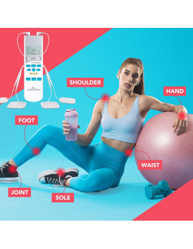 Easy@Home EHE009 Estimulador Muscular TENS Portátil - Alivio del Dolor