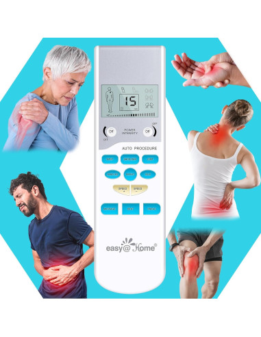 Easy@Home EHE009 Estimulador Muscular TENS Portátil - Alivio del Dolor