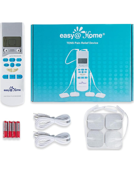 Easy@Home EHE009 Estimulador Muscular TENS Portátil - Alivio del Dolor