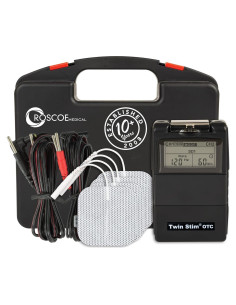 Unidad TENS y EMS Roscoe Medical para Alivio del Dolor