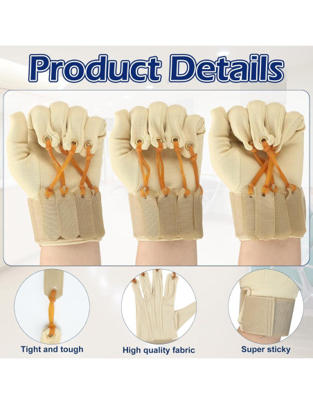 Guante de Ejercicio de Tracción Cuffbow para Rehabilitación de Manos