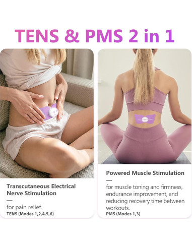 Estimulador TENS Easy@Home EHE019 Inalámbrico 6 Modos 20 Intensidades