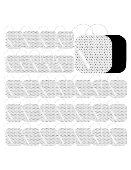 Electrodos TENS Reutilizables 32Pcs 5x5cm Grozav