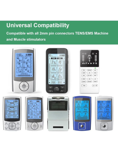 Electrodos TENS Reutilizables 32Pcs 5x5cm Grozav