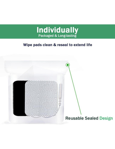 Electrodos TENS Reutilizables 32Pcs 5x5cm Grozav