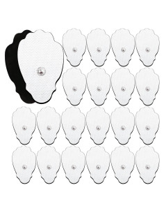 Almohadillas Electrodos TENS LotFancy 22PCS Reutilizables 7.5x4.5cm