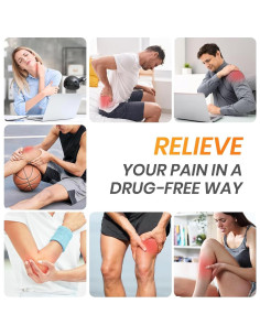 Estimulador Muscular TENS AVCOO 4 Canales 24 Modos Alivio Dolor 2