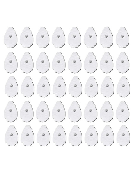 40 Almohadillas Electrodos TENS EMS Foxpeed Reutilizables 30 Veces