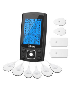 Máquina Estimuladora Muscular TENS Schiara Doble Canal 24 Modos