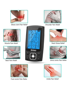 Máquina Estimuladora Muscular TENS Schiara Doble Canal 24 Modos 2