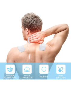 Almohadillas Electrodos Reutilizables TENS LYINIE 24 Pcs 5x10 cm 2