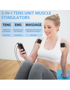 Estimulador Muscular TENS EMS DONGGUAN 3-en-1 28 Modos 2