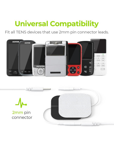 Almohadillas Electrodos TENS AUVON 20 Piezas 5.08 cm