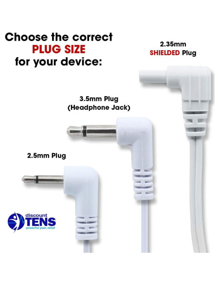 Cables de Reemplazo TENS Descuento TENS 2 Conectores 3.5mm