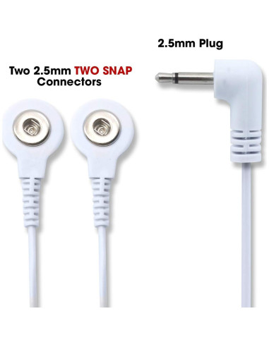 Cables de Reemplazo TENS Descuento TENS 2 Conectores 3.5mm