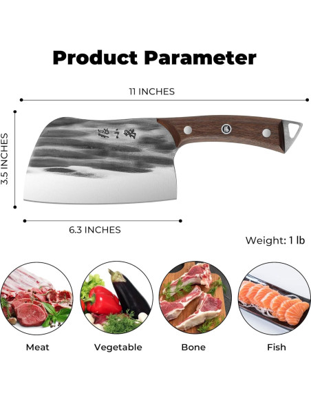 Cuchillo de Carnicero Zhang Xiao Quan 16 cm Acero Inoxidable